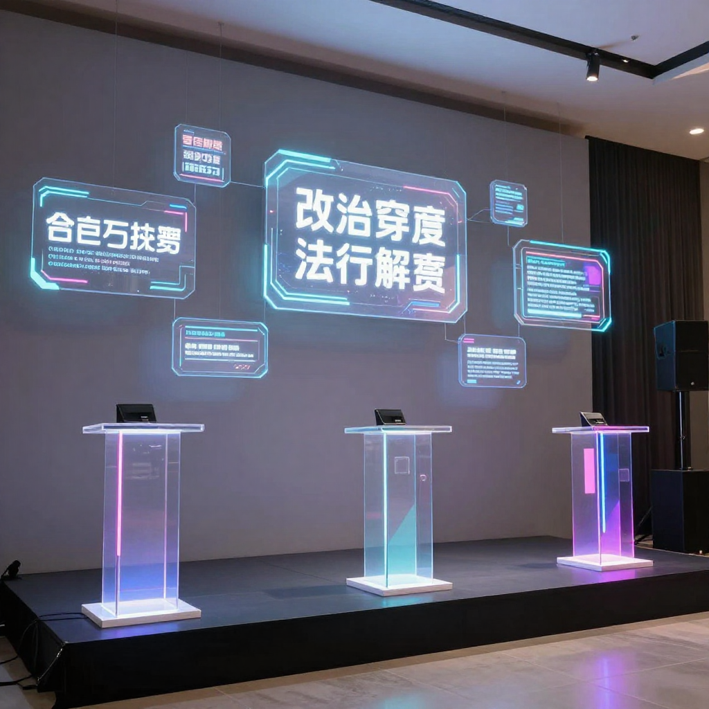 On-site venue inspection capturing lighting and layout notes